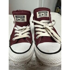 Converse All Star Sneakers Maroon Low Top‎ Padded Tongue Shoes Women's Size 7